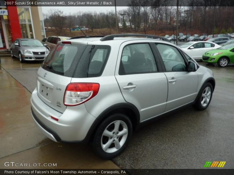 Silky Silver Metallic / Black 2007 Suzuki SX4 Convenience AWD