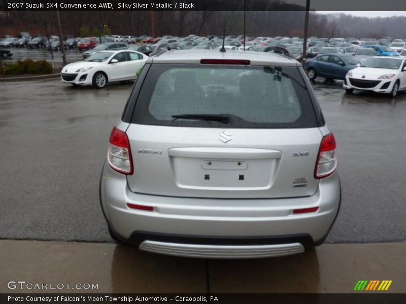 Silky Silver Metallic / Black 2007 Suzuki SX4 Convenience AWD