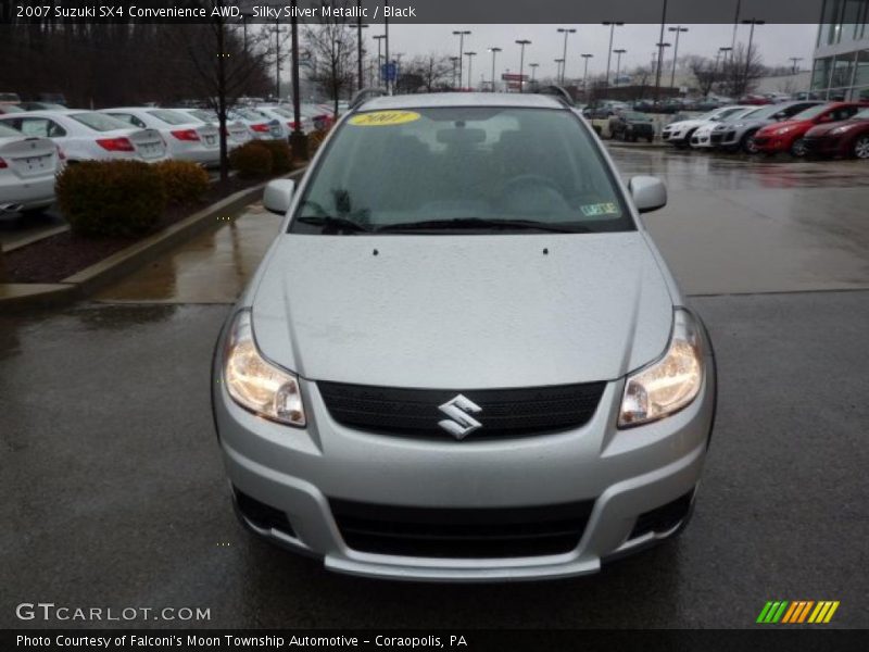 Silky Silver Metallic / Black 2007 Suzuki SX4 Convenience AWD
