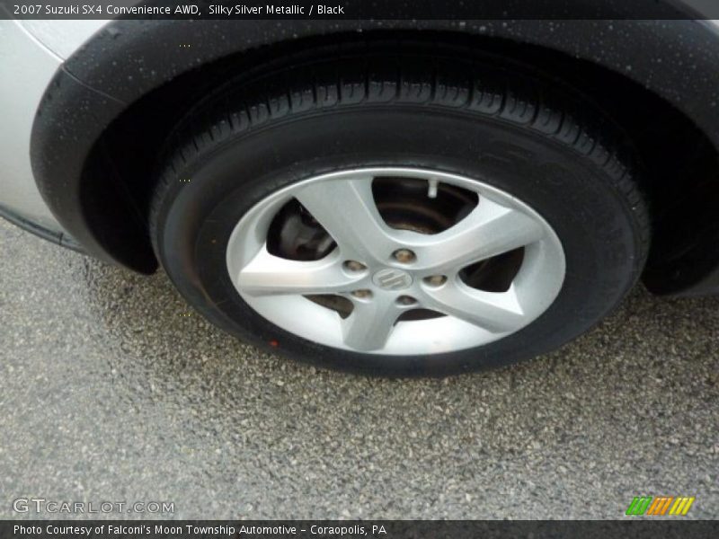 Silky Silver Metallic / Black 2007 Suzuki SX4 Convenience AWD