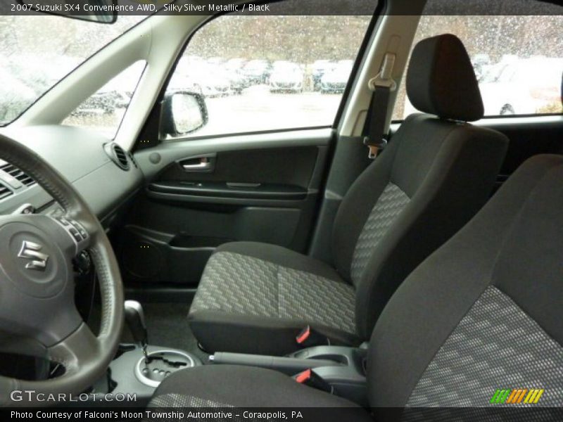 Silky Silver Metallic / Black 2007 Suzuki SX4 Convenience AWD