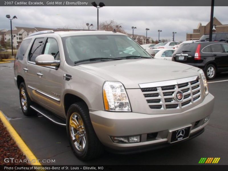 Gold Mist / Ebony/Ebony 2007 Cadillac Escalade