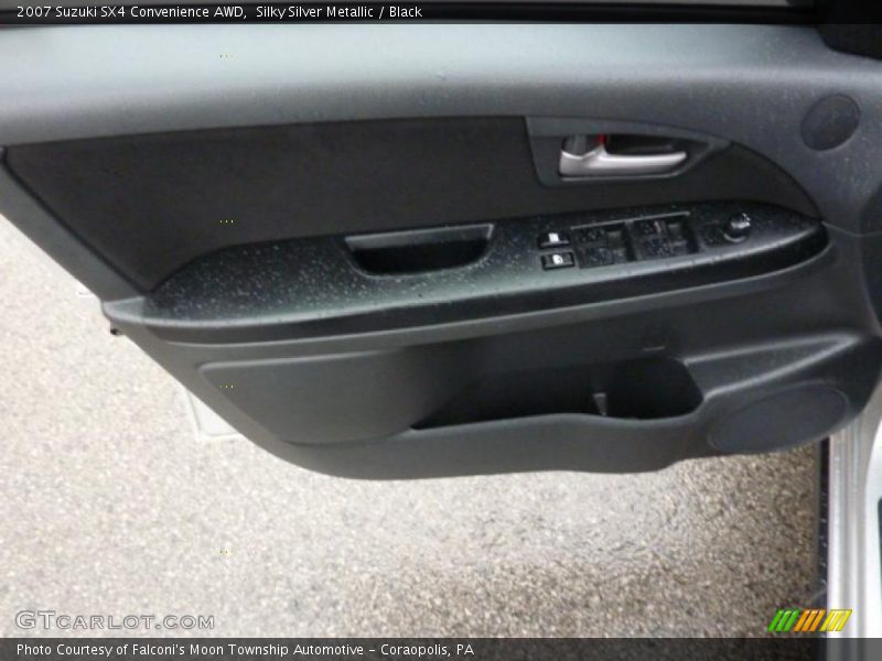 Silky Silver Metallic / Black 2007 Suzuki SX4 Convenience AWD