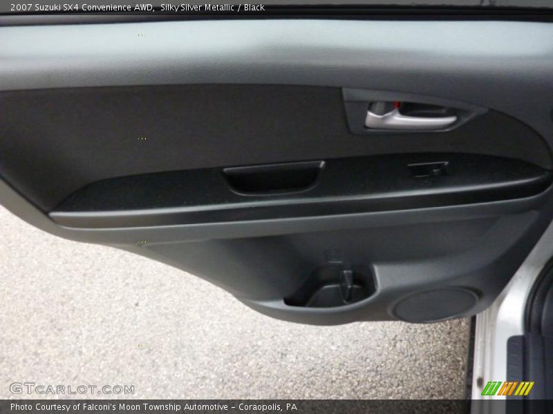 Silky Silver Metallic / Black 2007 Suzuki SX4 Convenience AWD