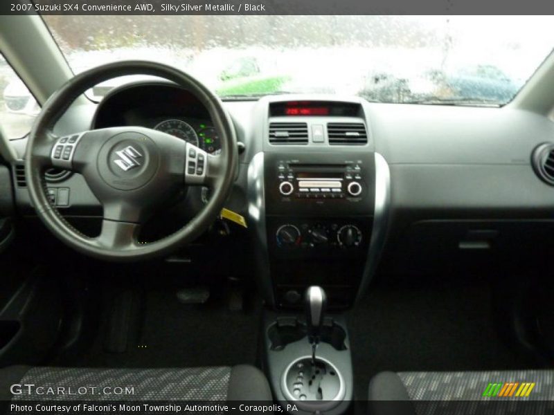 Silky Silver Metallic / Black 2007 Suzuki SX4 Convenience AWD