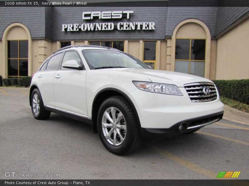 Ivory White Pearl / Wheat 2008 Infiniti FX 35