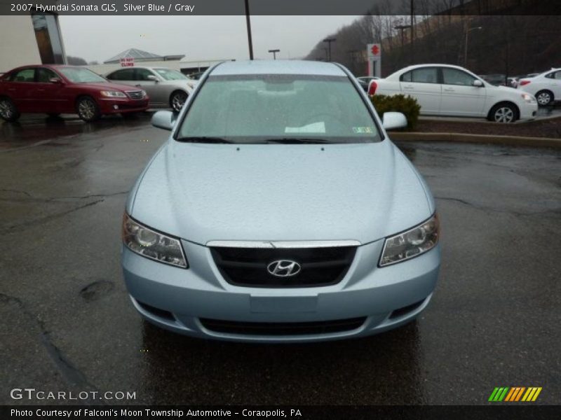 Silver Blue / Gray 2007 Hyundai Sonata GLS