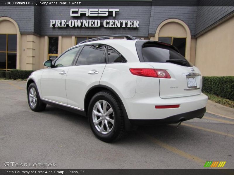 Ivory White Pearl / Wheat 2008 Infiniti FX 35