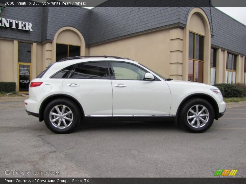 Ivory White Pearl / Wheat 2008 Infiniti FX 35