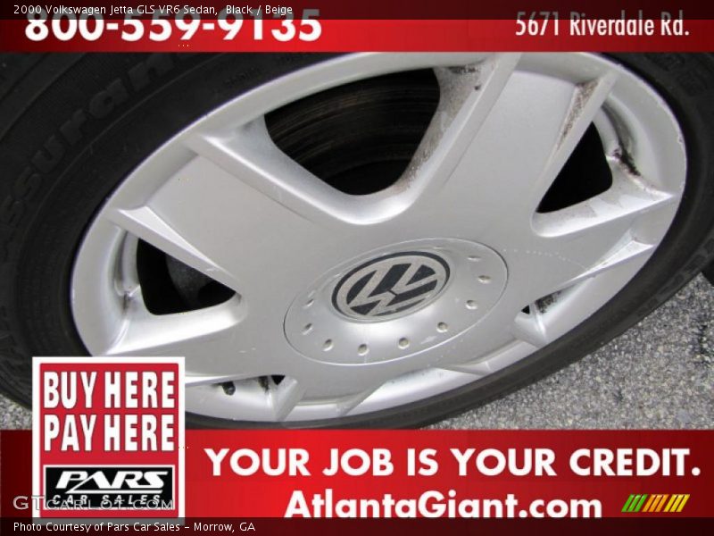 Black / Beige 2000 Volkswagen Jetta GLS VR6 Sedan