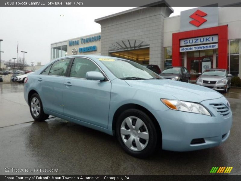 Sky Blue Pearl / Ash 2008 Toyota Camry LE