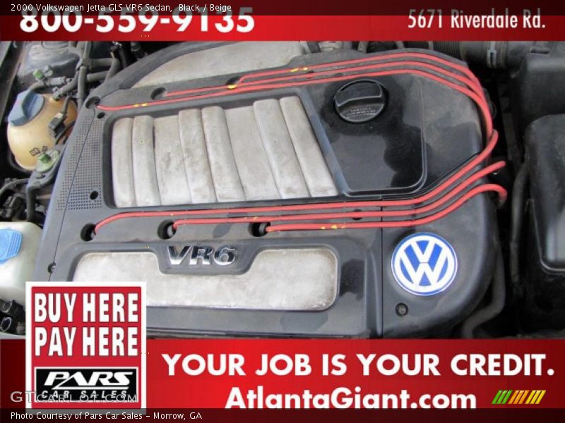 Black / Beige 2000 Volkswagen Jetta GLS VR6 Sedan