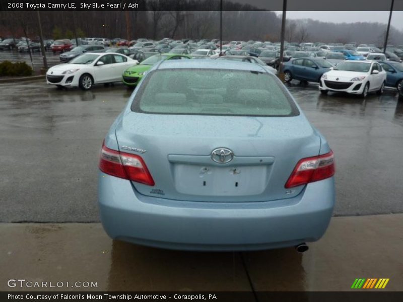 Sky Blue Pearl / Ash 2008 Toyota Camry LE