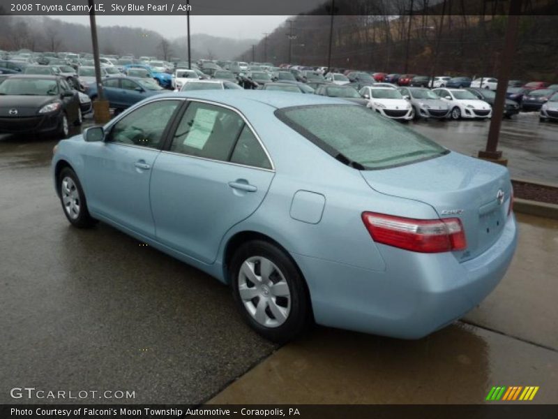 Sky Blue Pearl / Ash 2008 Toyota Camry LE