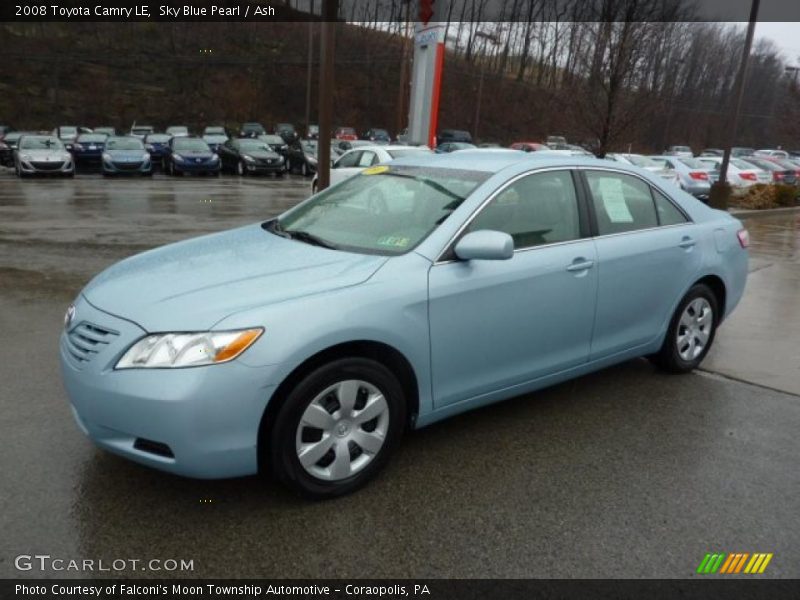 Sky Blue Pearl / Ash 2008 Toyota Camry LE