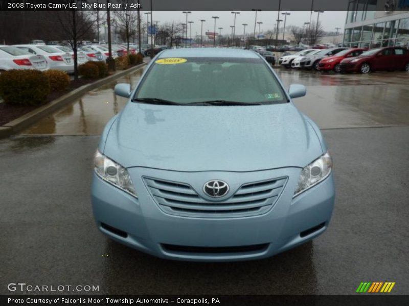 Sky Blue Pearl / Ash 2008 Toyota Camry LE
