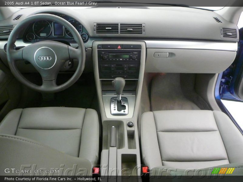 Ocean Blue Pearl / Grey 2005 Audi A4 1.8T Sedan