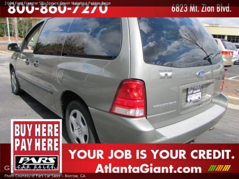 Spruce Green Metallic / Pebble Beige 2004 Ford Freestar SE