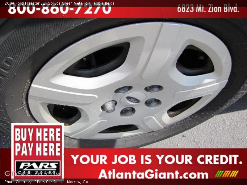 Spruce Green Metallic / Pebble Beige 2004 Ford Freestar SE