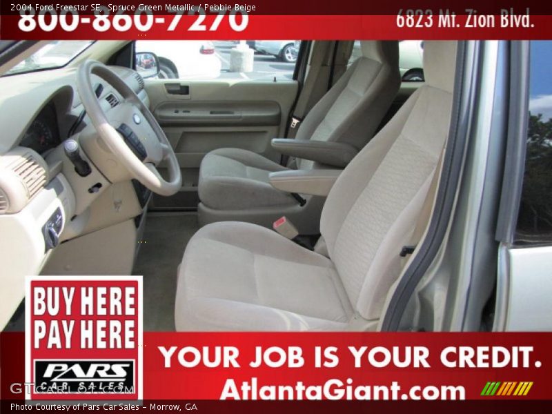 Spruce Green Metallic / Pebble Beige 2004 Ford Freestar SE