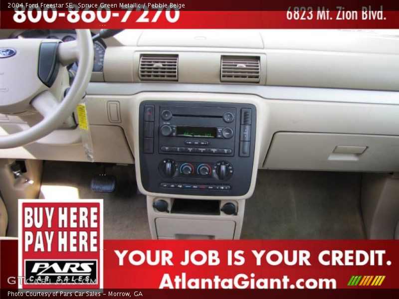 Spruce Green Metallic / Pebble Beige 2004 Ford Freestar SE