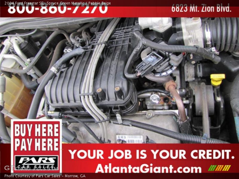 Spruce Green Metallic / Pebble Beige 2004 Ford Freestar SE