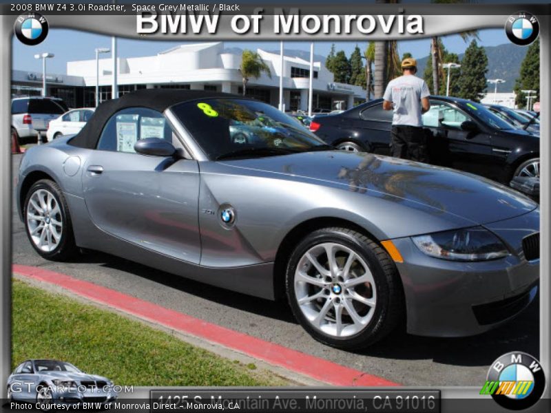 Space Grey Metallic / Black 2008 BMW Z4 3.0i Roadster