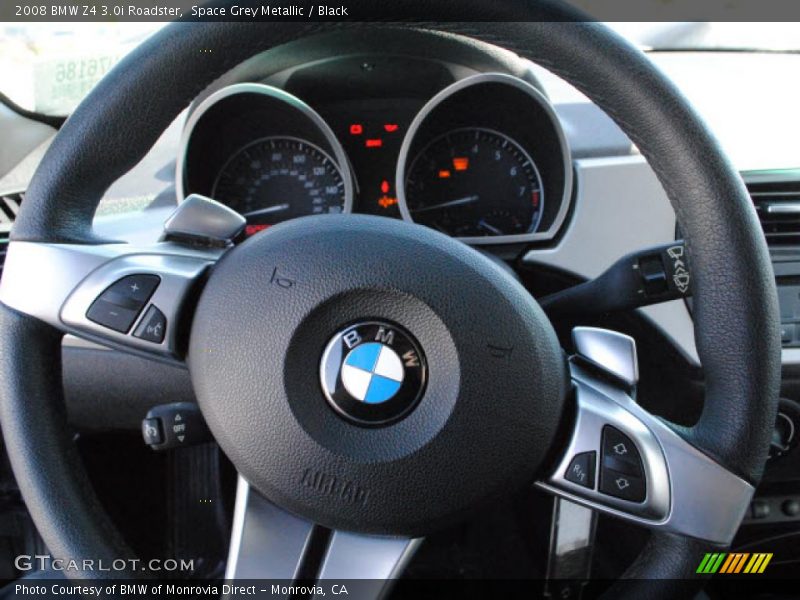 Space Grey Metallic / Black 2008 BMW Z4 3.0i Roadster