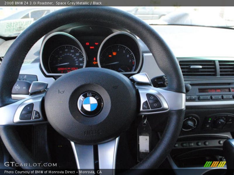 Space Grey Metallic / Black 2008 BMW Z4 3.0i Roadster