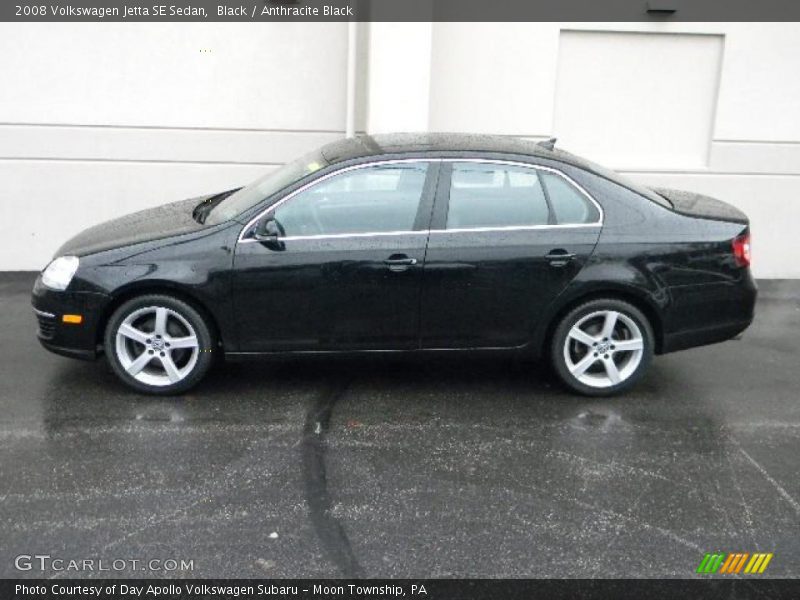 Black / Anthracite Black 2008 Volkswagen Jetta SE Sedan