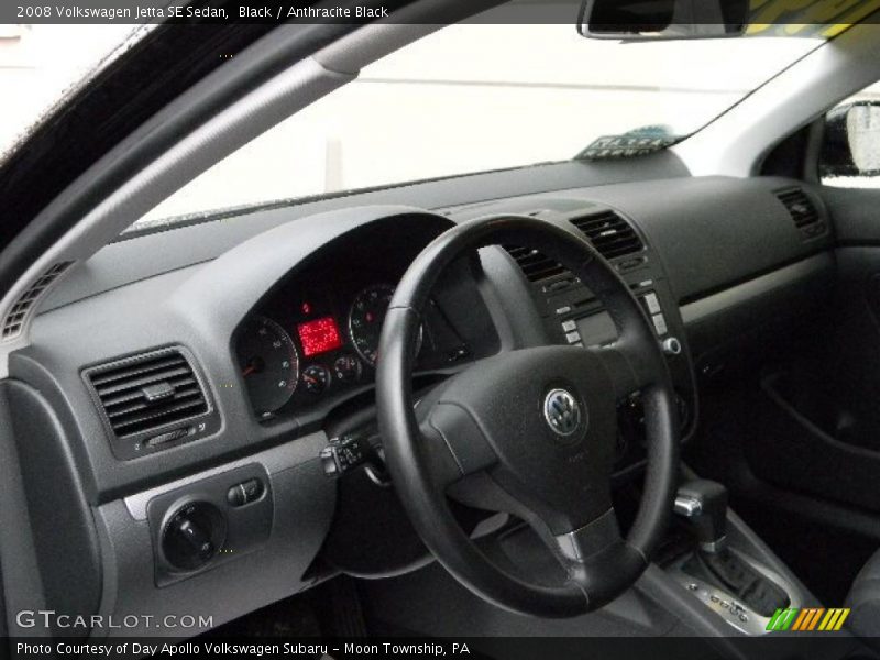 Black / Anthracite Black 2008 Volkswagen Jetta SE Sedan