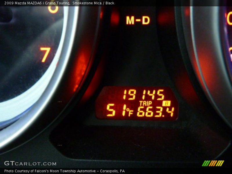 Smokestone Mica / Black 2009 Mazda MAZDA6 i Grand Touring