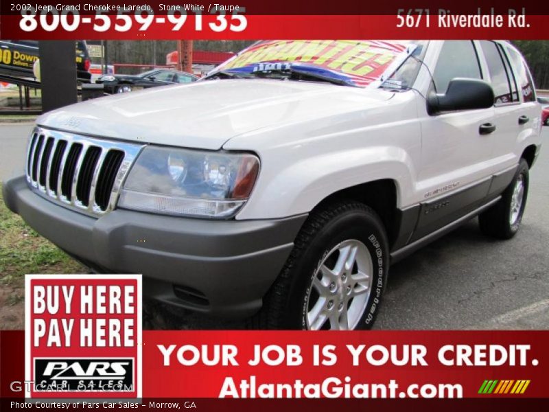 Stone White / Taupe 2002 Jeep Grand Cherokee Laredo