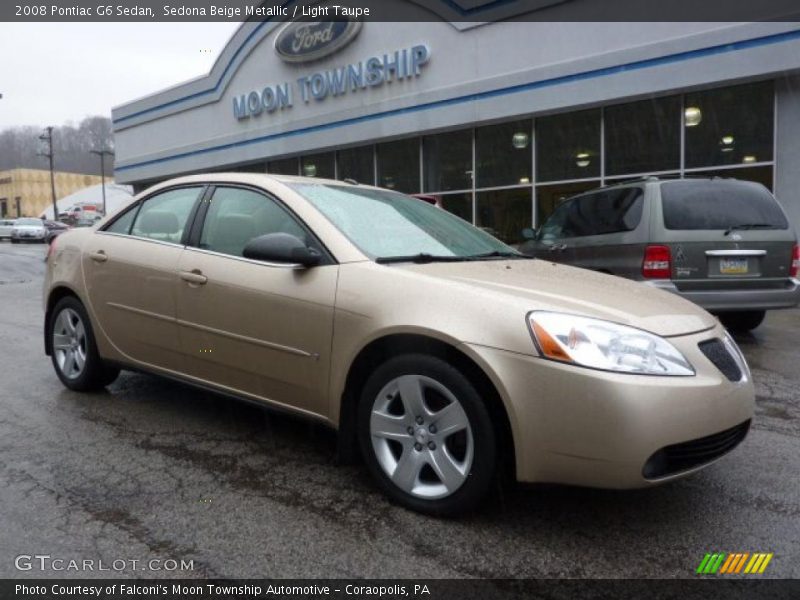 Sedona Beige Metallic / Light Taupe 2008 Pontiac G6 Sedan