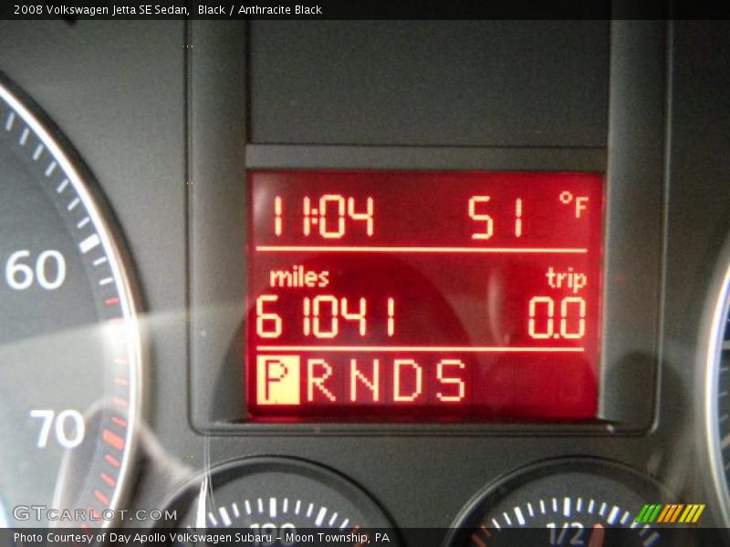 Black / Anthracite Black 2008 Volkswagen Jetta SE Sedan