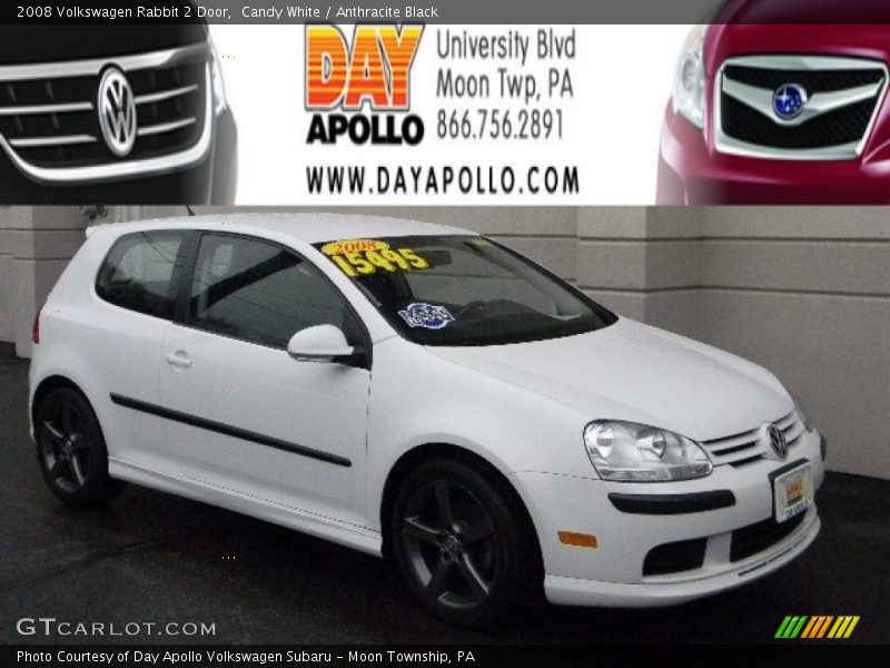 Candy White / Anthracite Black 2008 Volkswagen Rabbit 2 Door