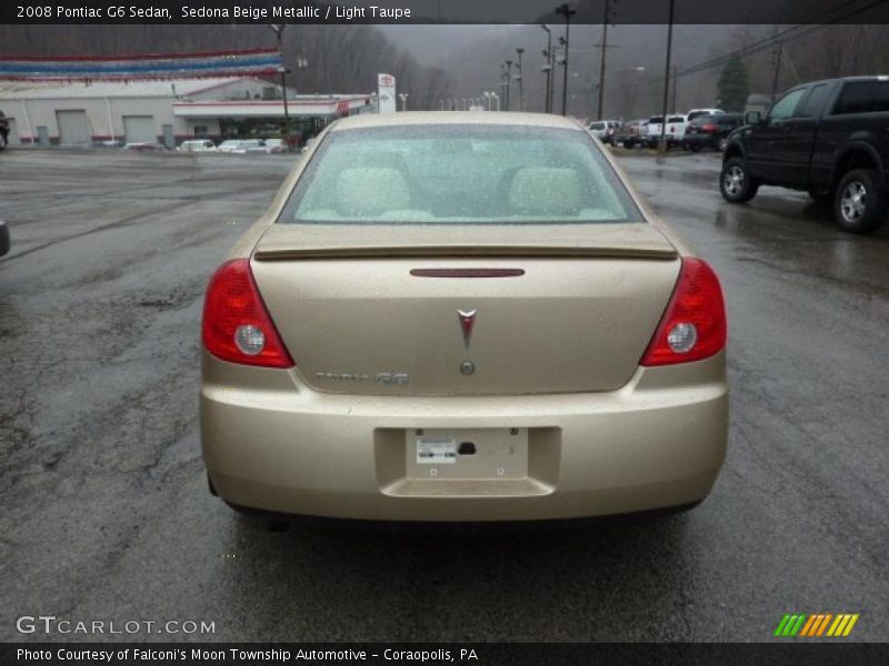 Sedona Beige Metallic / Light Taupe 2008 Pontiac G6 Sedan