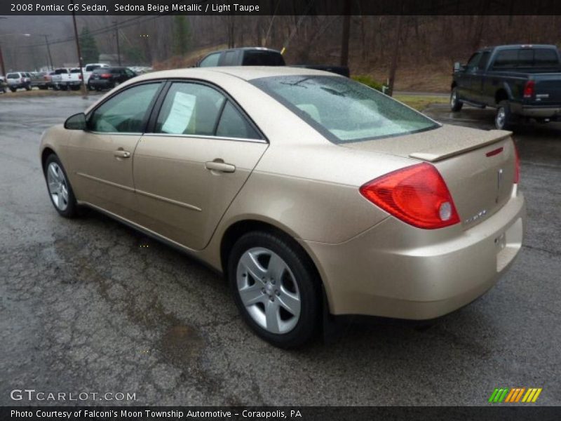 Sedona Beige Metallic / Light Taupe 2008 Pontiac G6 Sedan