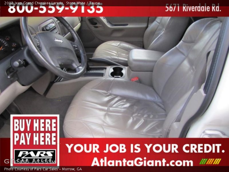Stone White / Taupe 2002 Jeep Grand Cherokee Laredo