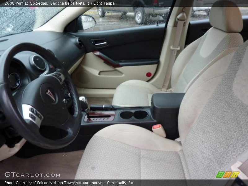 Sedona Beige Metallic / Light Taupe 2008 Pontiac G6 Sedan