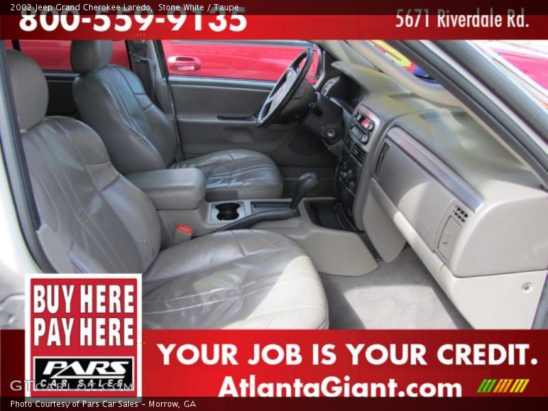 Stone White / Taupe 2002 Jeep Grand Cherokee Laredo