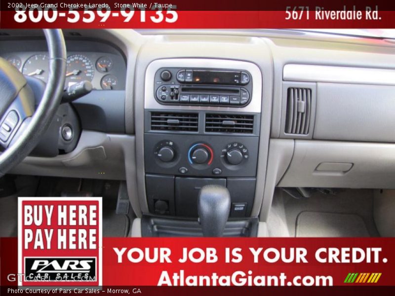 Stone White / Taupe 2002 Jeep Grand Cherokee Laredo