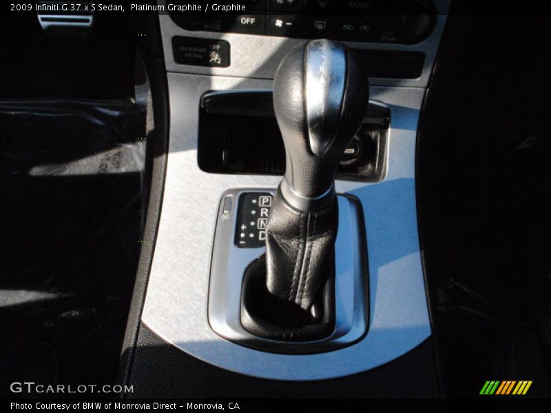  2009 G 37 x S Sedan 7 Speed ASC Automatic Shifter