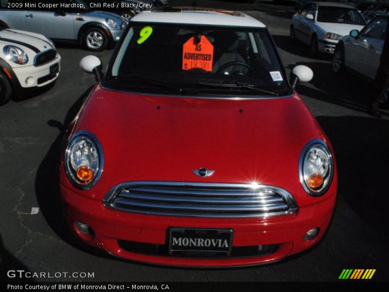 Chili Red / Black/Grey 2009 Mini Cooper Hardtop