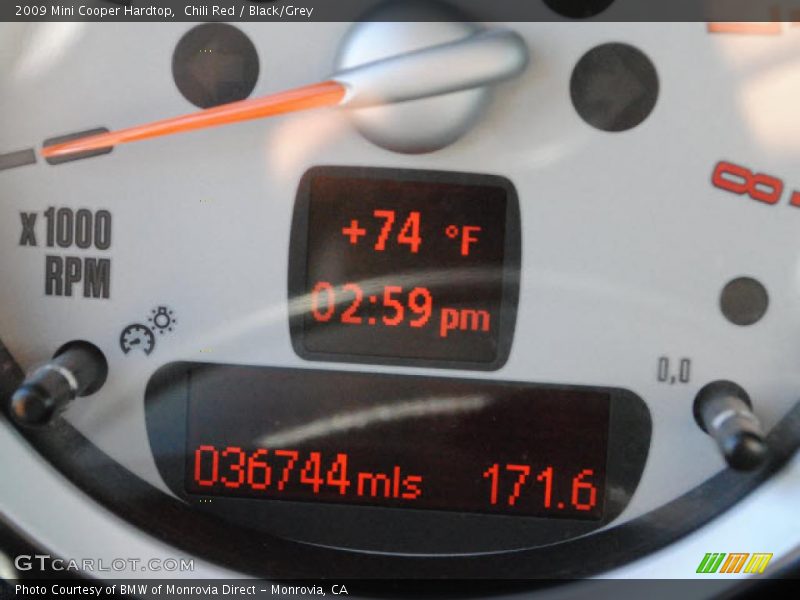 Chili Red / Black/Grey 2009 Mini Cooper Hardtop