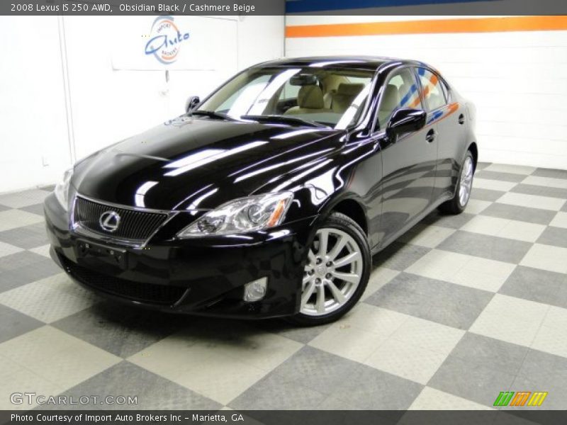 Obsidian Black / Cashmere Beige 2008 Lexus IS 250 AWD