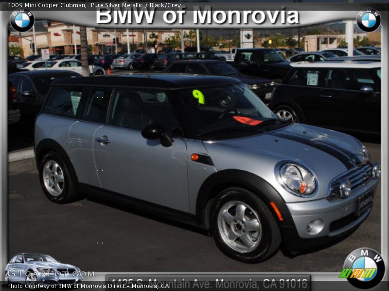 Pure Silver Metallic / Black/Grey 2009 Mini Cooper Clubman