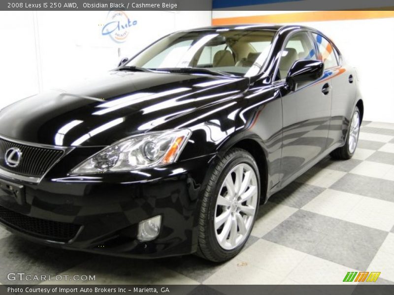 Obsidian Black / Cashmere Beige 2008 Lexus IS 250 AWD