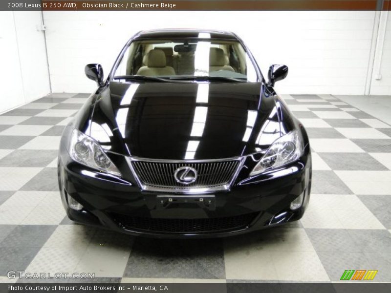 Obsidian Black / Cashmere Beige 2008 Lexus IS 250 AWD