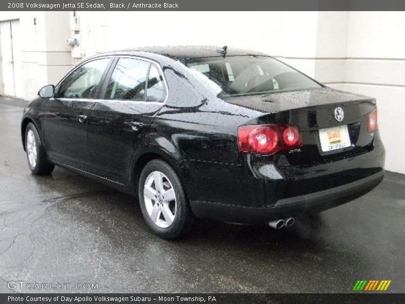 Black / Anthracite Black 2008 Volkswagen Jetta SE Sedan